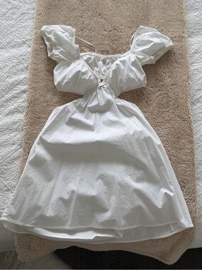 Garage | Dresses | Garage White Lace Floral Dress | Poshmark